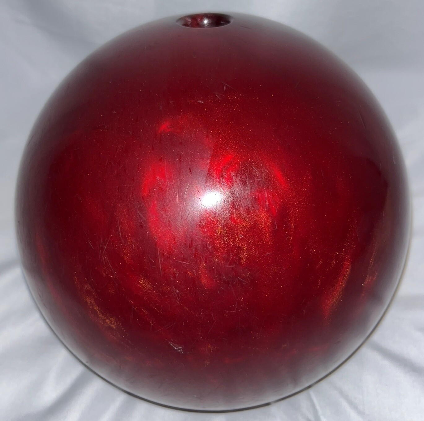 Ebonite Personal 300 Bowling Ball Red Swirl 15 lbs 8 oz Drilled 2QPD116