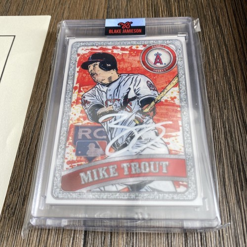 Topps Project 2020 Blake Jamieson Mike Trout /99 White Paint Pen