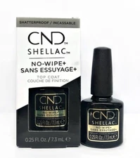 CND Shellac No-Wipe+ Top Coat .25 fl. oz/ 7.5 mL