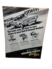 1972 Bell & Howell Grand Prix Race AMC Matador Original Print Ad