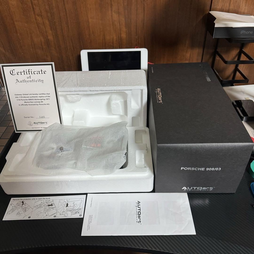 Porsche 908 / 03 1/18 scale Die-cast Minicar MINT AUTOart | eBay