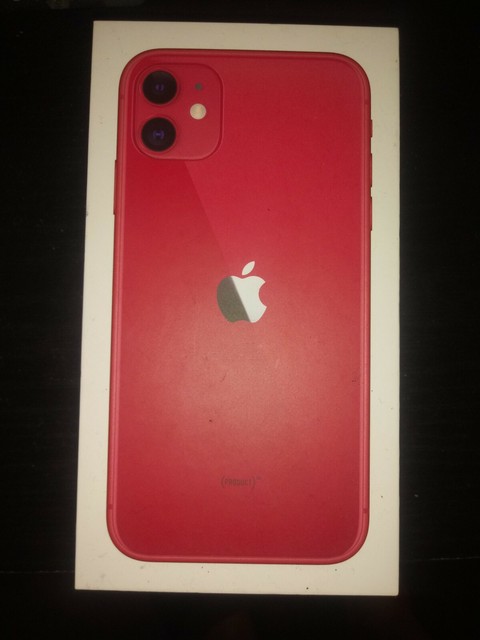 Iphone 11 Max Empty Retail Box 128gb Red Box No Accessories Ebay