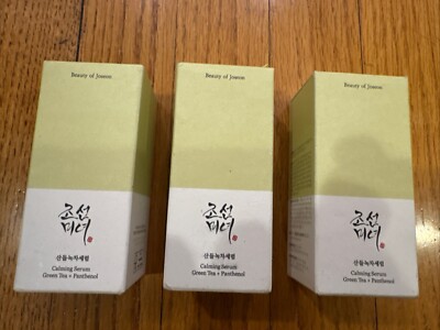 3 Pack! Beauty of Joseon Calming Serum, Green Tea + Panthenol, 1.01oz 2027 Exp.