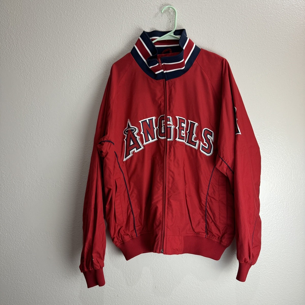 Majestic ANGELS ジャケット XL Vtg. Majestic Anaheim Los Angeles Angels World Series 2002