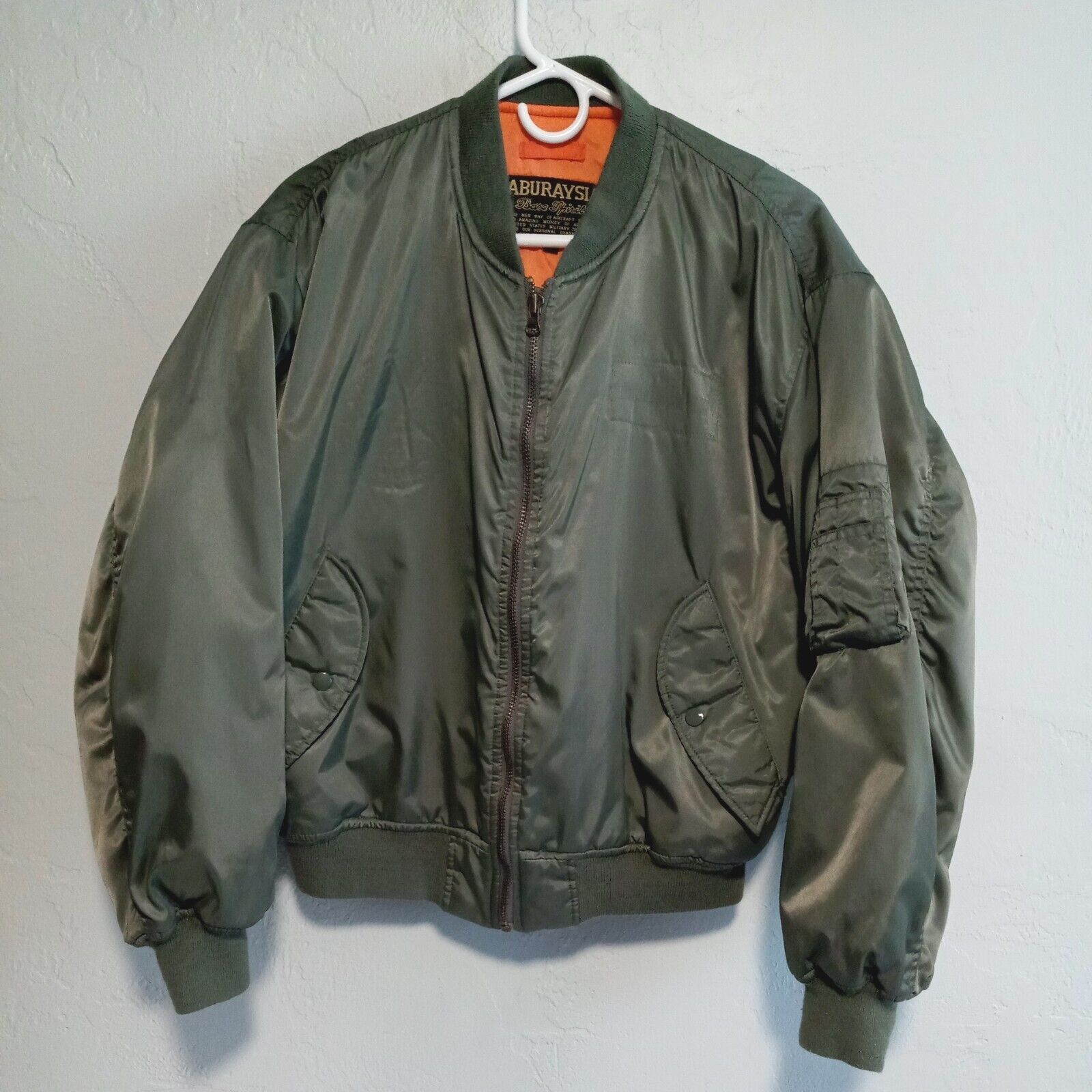 Vintage MA-1 bomber flight jacket. Aburaysia made in … - Gem