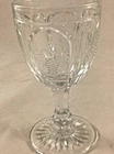 Vintage Fenton Red Cliff Clear Glass Fruit Grape Wine/Water Goblets - Rare