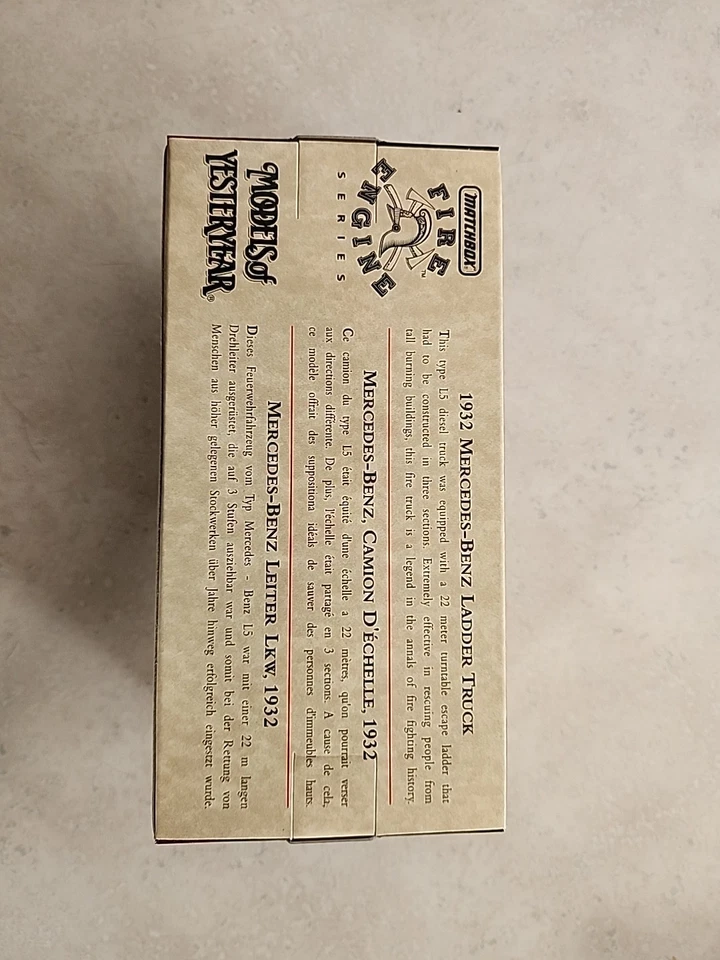 Modelos de modelos Matchbox de antaño de antaño 1932 Mercedes-Benz escalera Tr Foto 2 de 4