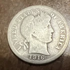1916 Barber Liberty Head quarter 90% silver Actual coin Worth To Fill A Spot