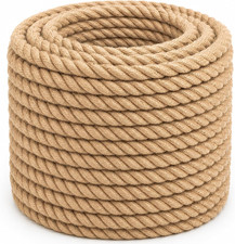 Natural Jute Rope Thick Hemp Rope 1/2 Inch X 150 Feet Strong Jute Twine for DI