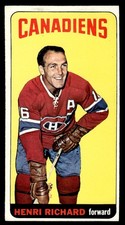 1964 Topps Hockey #48 Henri Richard EX/MT - NM