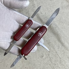 Victorinox Officer Suisse & Wenger Delemont Swiss Army Knife Lot 2 Red SAK