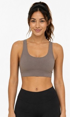 PINK by Victoria's Secret Women's Sports Bra Medium Gray Mauve Wireless