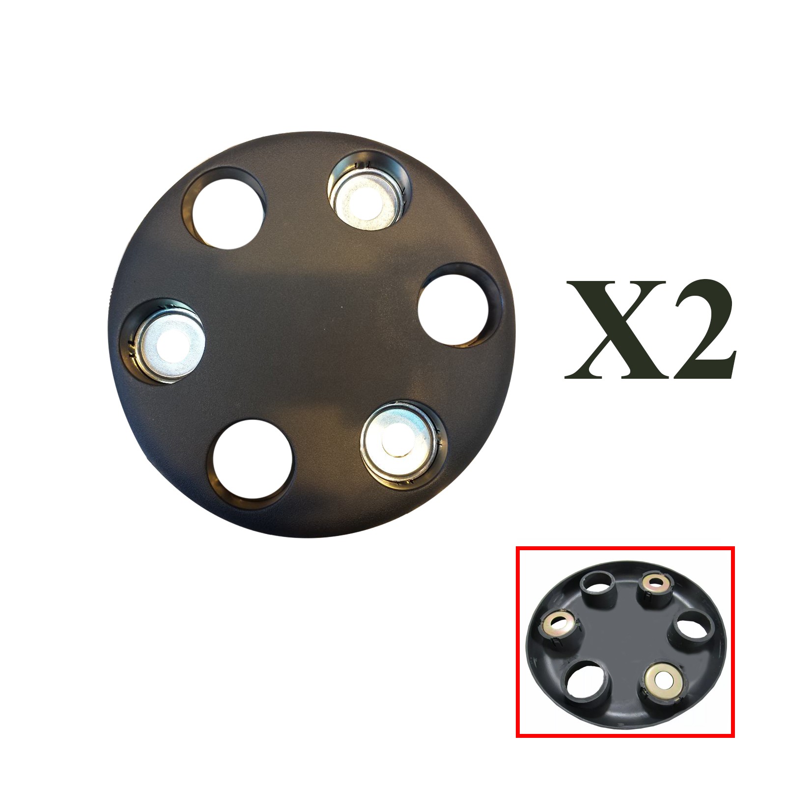 Enjoliveurs Cache de Roues Moyeu Daily 3 III 4 IV Pièce Couronne 93824452 Jante Acier - 4