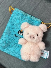 NEW Jellycat Little Pig - Pink Plush Stuffed Animal Includes Tags + Dust Bag
