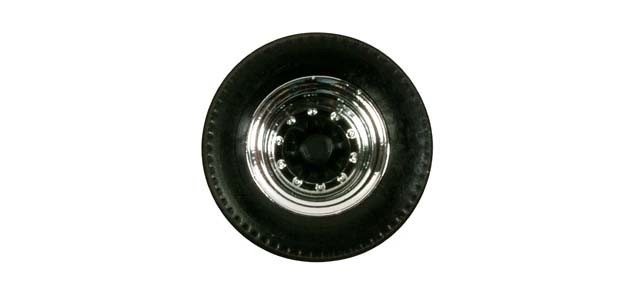 Herpa 052597 - 1/87 Wheel Sets For Trailers, Chrome/Black - New