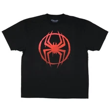 Marvel Spiderman Shirt Mens Spider-verse Logo Adult Graphic T-Shirt