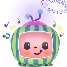 Cocomelon Official Musical Projector Night Light | Soft Plush Melon Body | Plays