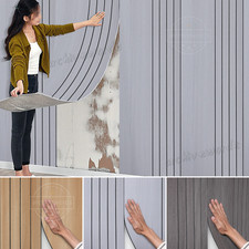 3D Wood Grain Panel Thick Wallpaper Stick Self Adhesive Wood Slat Wall Panels 3M