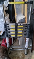 3.2m Aluminium Telescopic Ladder Portable Max weight 150kg **see description**