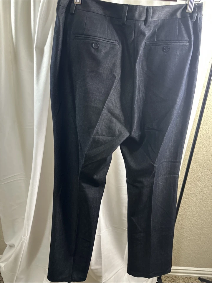 Pantalones de vestir de mezclilla azul oscuro para mujer Ellen Tracy talla 4 nuevos sin etiquetas Foto 2 de 4