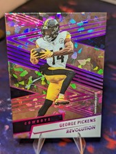 2025 Panini Revolution George Pickens Holo Red /35 Steelers/Cowboys