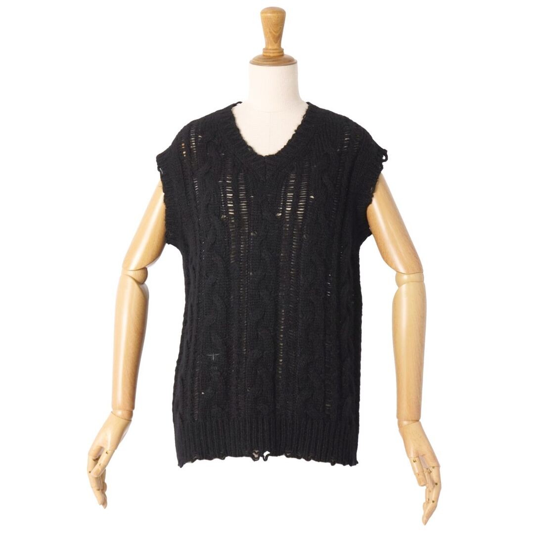 Dior Christian Knit 2022 Sweater Sleeveless Bee Embroidery Alpaca Used MOLO-0 thumbnail 2
