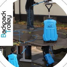 Water Fed Pole Mobile Pumping Unit (Backpack Trolley) 20L, Pump & Battery,