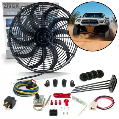 Zirgo High Performance Adjustable 16 Fan Cooling System Kit for Toyota Tacoma