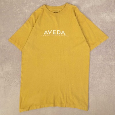 Vintage 90s Graphic Logo Aveda Single Stitch T-Shirt L Herren Grün Spruch