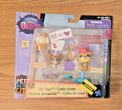 LPS Littlest Pet Shop Tales Pets in the City #81 #82 Buster Boodles Hansamu Inu