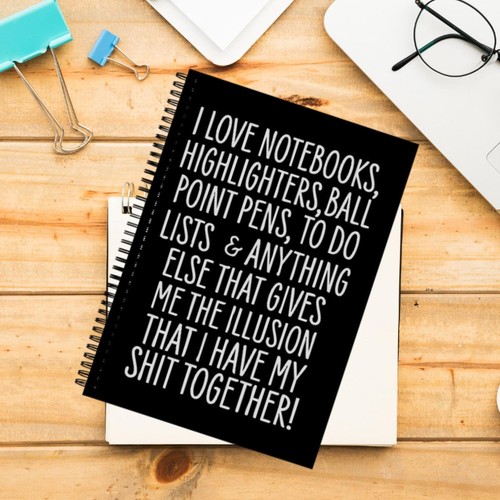 Spiral Notebook Lined Notebook Thick Paper Funny for Note Taking Journal - Picture 6 of 7