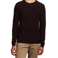 Mens J.Crew Slim Fit Cotton Cashmere Crew Neck Sweater - Black - Size L