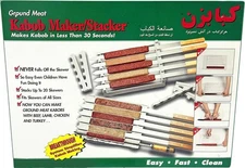 Homebrella Ground Meat Kabob Maker & Stacker- Stacks up to 20 Skewers!