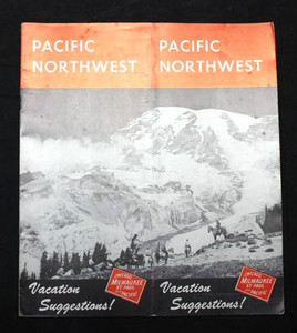 VTG. 1950 CHICAGO MILWAUKEE ST. PAUL & PACIFIC RR NORTHWEST VACATION BROCHURE
