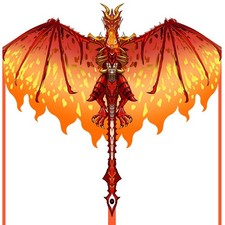 Mint's Colorful Life Dragon Kite for Kids  Adults, Easy to Fly Large, Red