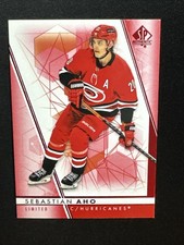 22-23 UD SP Authentic Hockey Red Limited 20 Sebastian Aho