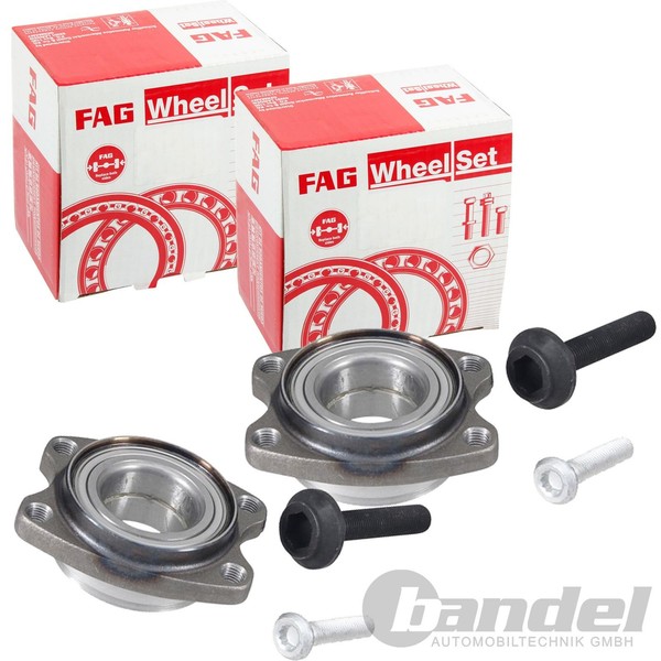 2X Fag Radlagersatz Vorne FüR Audi A4 B5 B6 B7 A6 C5 A8 4D Seat Exeo Vw Passat-image