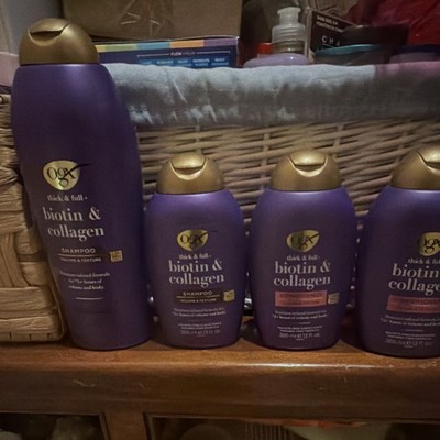OGX Thick & Full Biotin & Collagen Shampoo 4 Bottles, 13 fl oz Each