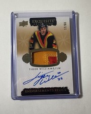 2023-24 The Cup Exquisite Collection Endorsements Relics Auto Tiger Williams /50