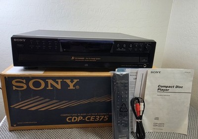 Sony CDP-CE375 5-Disc CD Changer In Orig Box W Remote and Manual Great Condition