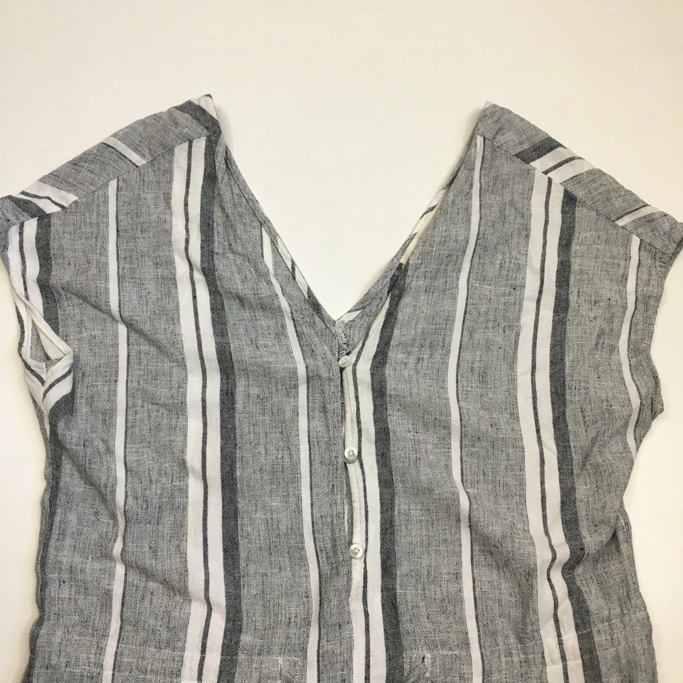 Mono a rayas CLOTH & STONE Anthropologie gris blanco negro para mujer talla mediana Foto 4 de 4