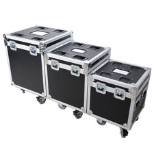 3 ATA Utility Trunk Road Case with Wheels 1 Large, 1 Mid  1 Small Case