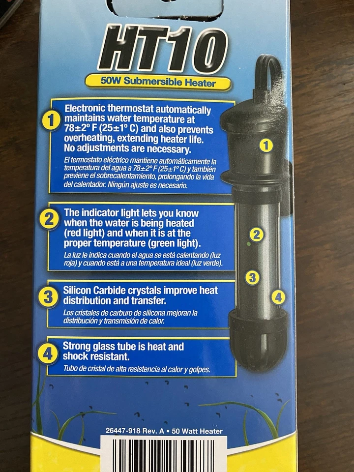 Kit pecera de plástico de 2,5 galones con calentador, filtro y cartuchos y más  Foto 4 de 4