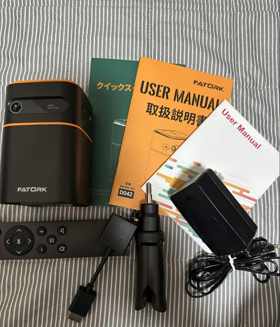 Fatork Projector 7000Mah + Fire Stick Tv Portable Home Fatork Projector 7000Mah + Fire Stick Tv Portable Home
