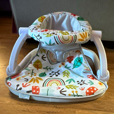 Ingenuity Portable Infant Bouncer Seat White Frame Woodland Print