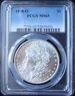 1898-O Morgan Silver Dollar - PCGS MS 65