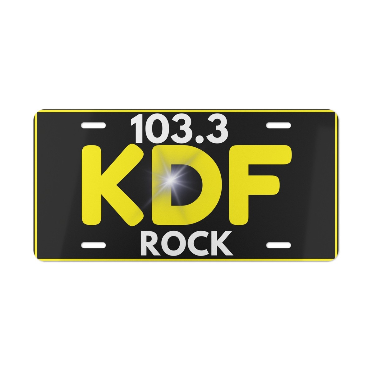 WKDF RADIO FM 103 KDF ROCK Vanity Plate