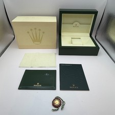 Rolex Genuine  Datejust ll watch box case 39139.64 Medium Booklet Card case Tag