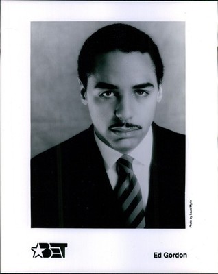 1990 Nbc News Anchor Ed Gordon Also Hosts Bet Tonight & Weekly Tv Photo 8x10