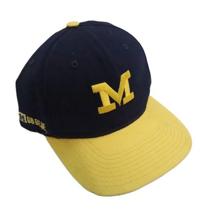 Vintage Michigan Wolverines American Needle Blockhead Snapback Hat Cap OSFA NCAA